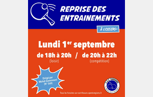 C'est la reprise!