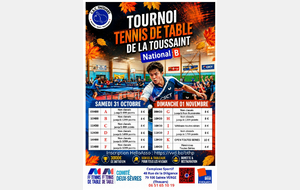 37ème Tournoi National B Tennis de Table du C.S.C.T.