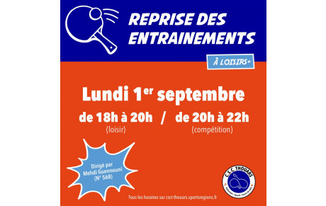 C'est la reprise!