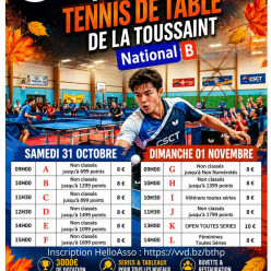 37ème Tournoi National B Tennis de Table du C.S.C.T.